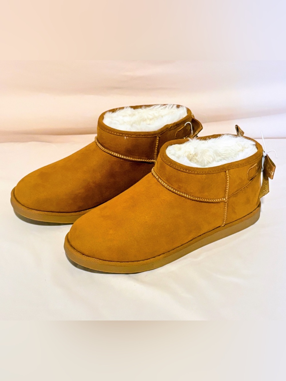 Juicy Couture Kelsey Tan Mini Boots - Sz 10